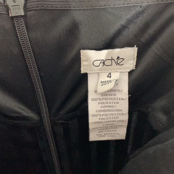 Cache a line striped midi dress blue black size 4 - Picture 4 of 7